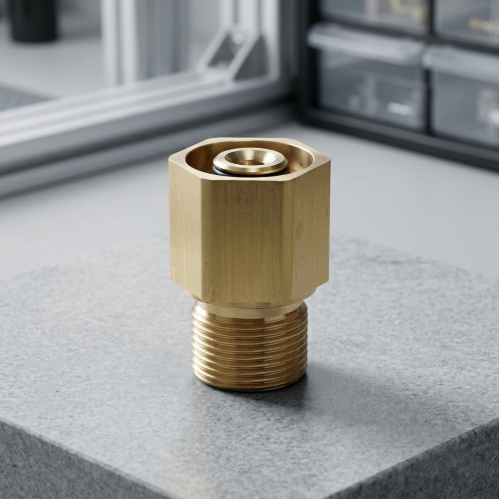 Pressure Washer Connector Threaded Metal Connector with Hexagonal Center Coupler Heavy-Duty Hardware Universal for Car Detailers
