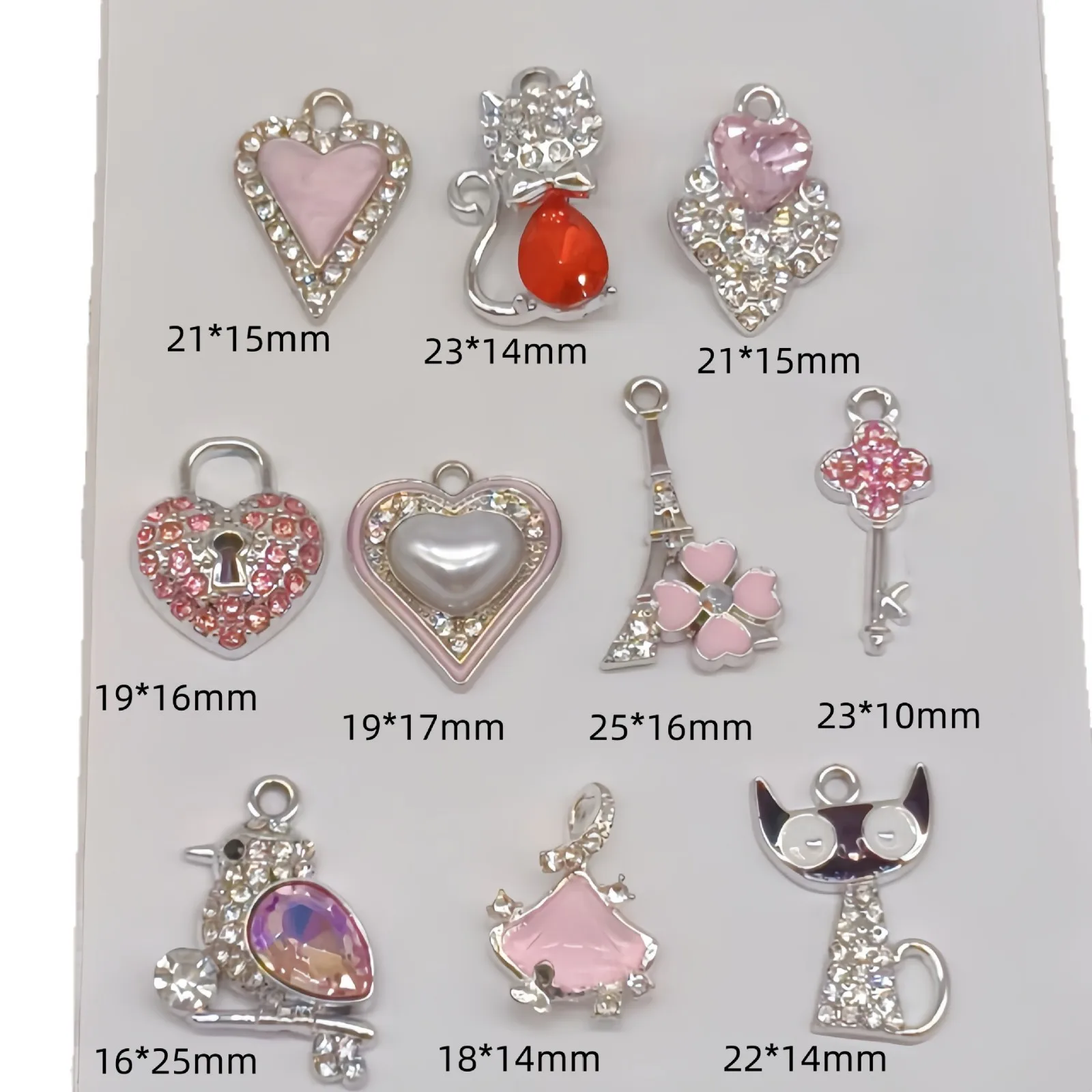 10pcs New Kitten Bear Bird Charms Pendants for Making DIY Handmade Findings Accessories Necklace Jewelry view 5