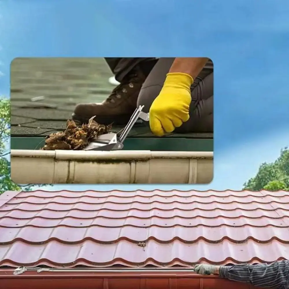 

Лопаты для очистки желобов из алюминиевого сплава, нержавеющие, утолщенные, совок для очистки желобов, прочные складные инструменты для очистки даховых желобов