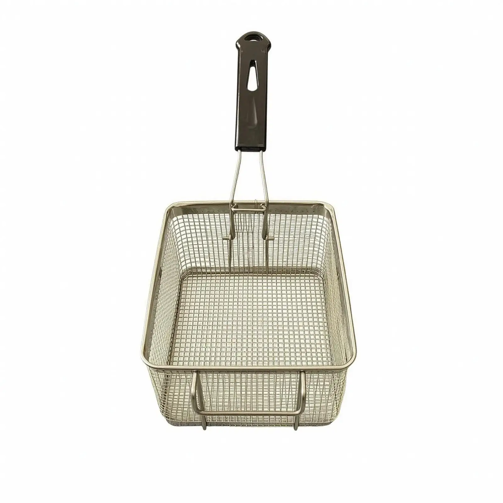 Stainless Steel Fryer Basket with Efficient Drainage Mesh for Deep Frying Chicken Fries Onion Rings in Home Kitchen or