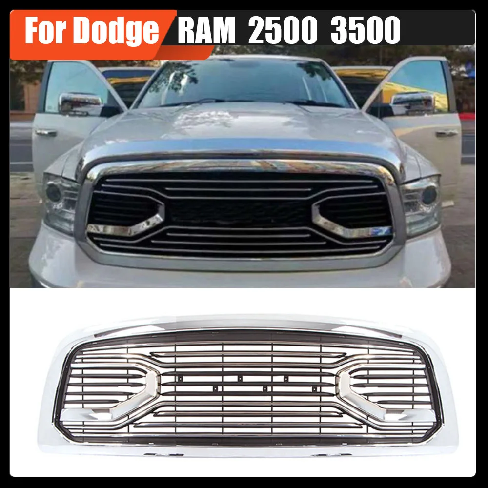 

Modified Radiator Trims Cover Racing Grill Grills Hood Mesh Front Grille Upper Bumper Grilles For Dodge RAM 2500 3500 2010-2019