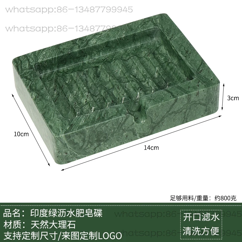 Imported Bathroom Marble Box Drain Soap Box Creative Soap Dish Water-free Soap Bracket