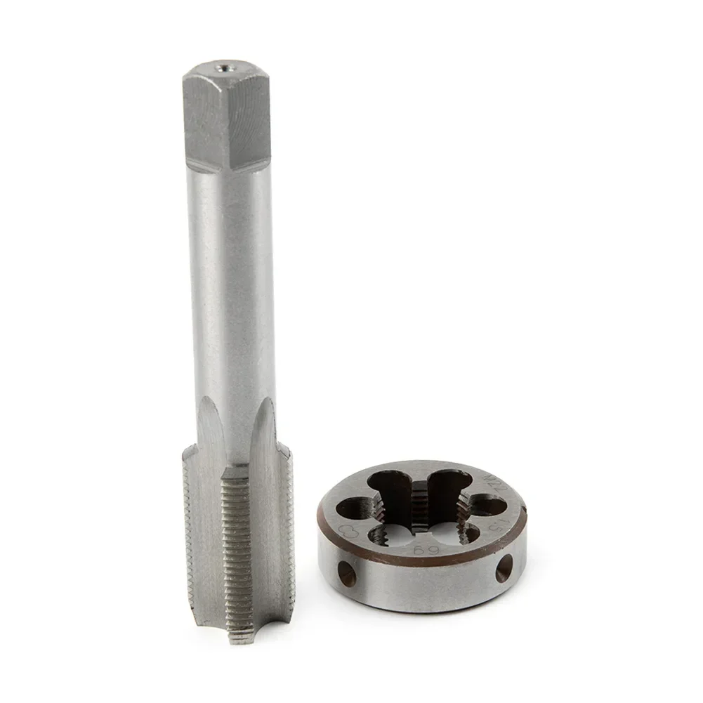 HSS M22 X 1.5mm Tap & M22 X 1.5mm Die Metric Thread Right Hand High Speed Steel Hand Tool Tap Die Set Drill Machined Parts