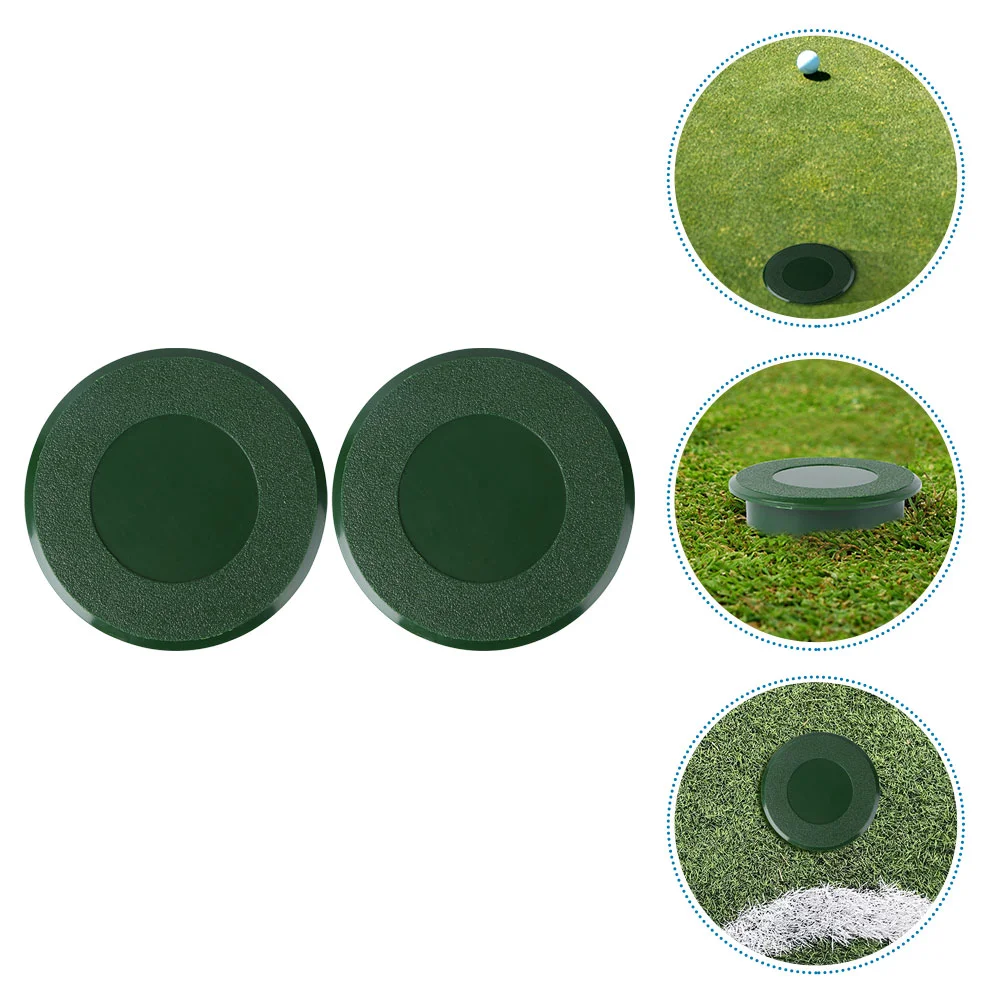 2 Pcs Golf Cup Golfing Supplies Supply Seltzer Water Hole Putting Mini Soda Practice Tool Suite Useful Cover for Outdoor