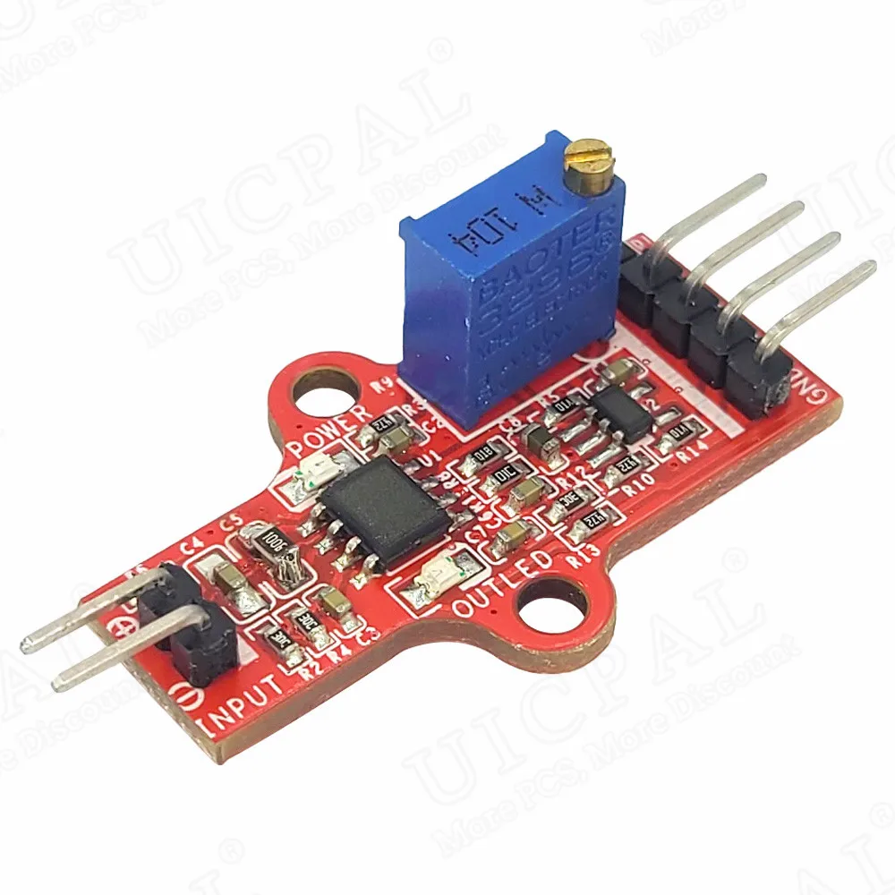 LDT0-028K Vibration Sensor PVDF Piezoelectric Film Electric Charge Amplifier Module Trigger Switch