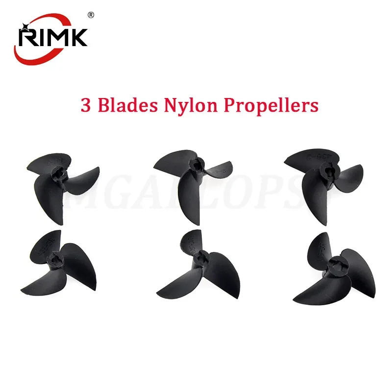 

1pc RC Boat Propeller 3 Blades Nylon Propeller For 3mm/4mm Shaft Rc Boat 3 Blade Plastic Paddles