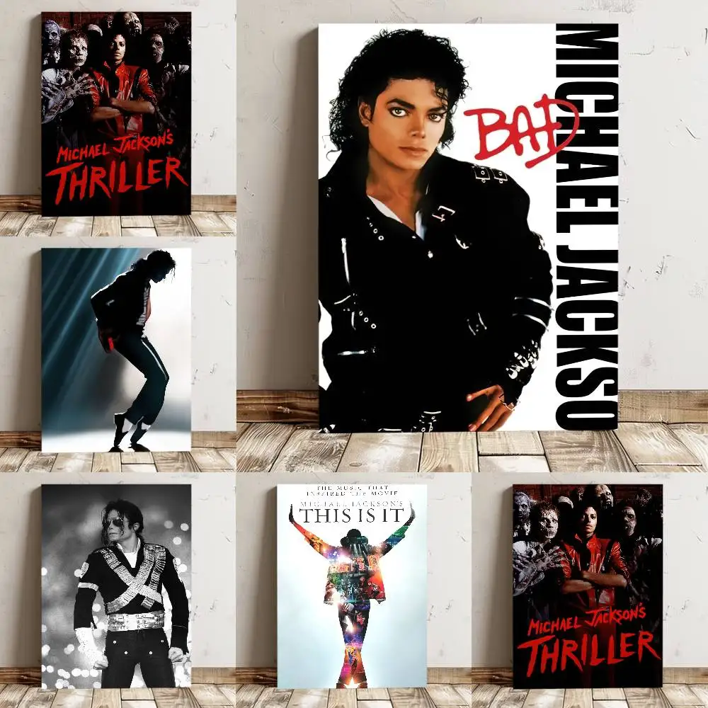 1pc Singer Michael Jackson Poster High Quality Print Waterproof Wall Art Sticker For Bar Living Room Decor Gift