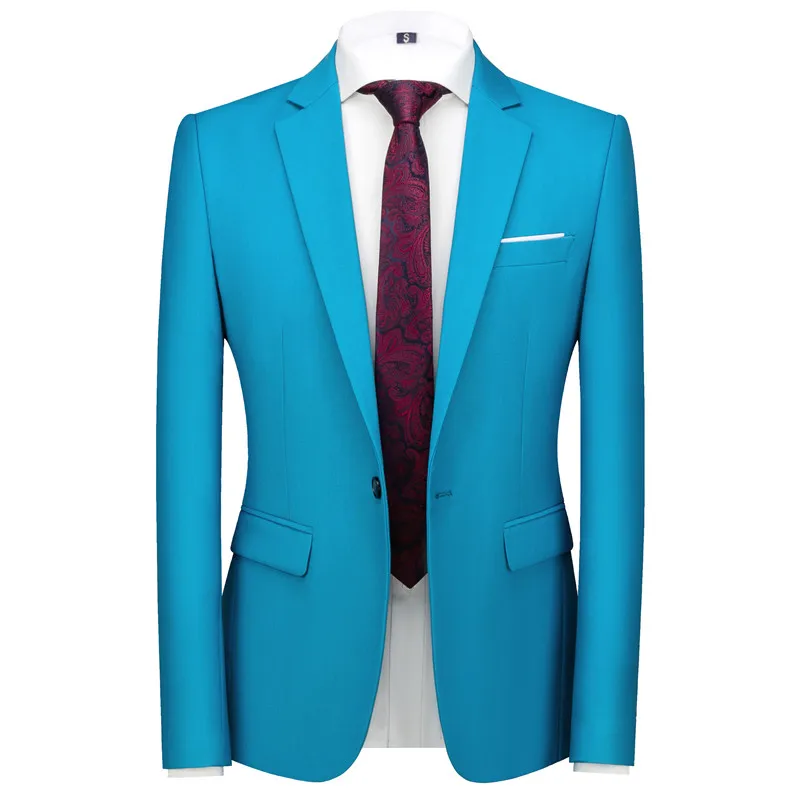 Plus Size 5XL 6XL Men Blazers 16 Colors Men Slim Fit Business Blazer Jacket Formal Office Social Party Casual Suit Jacket Coats