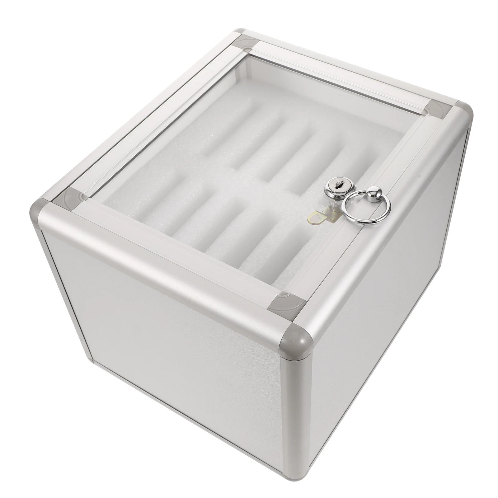 

Aluminum Alloy Phone Locker Cellphone Storage Box Safe Organizer Case for School Office Classroom Home Use