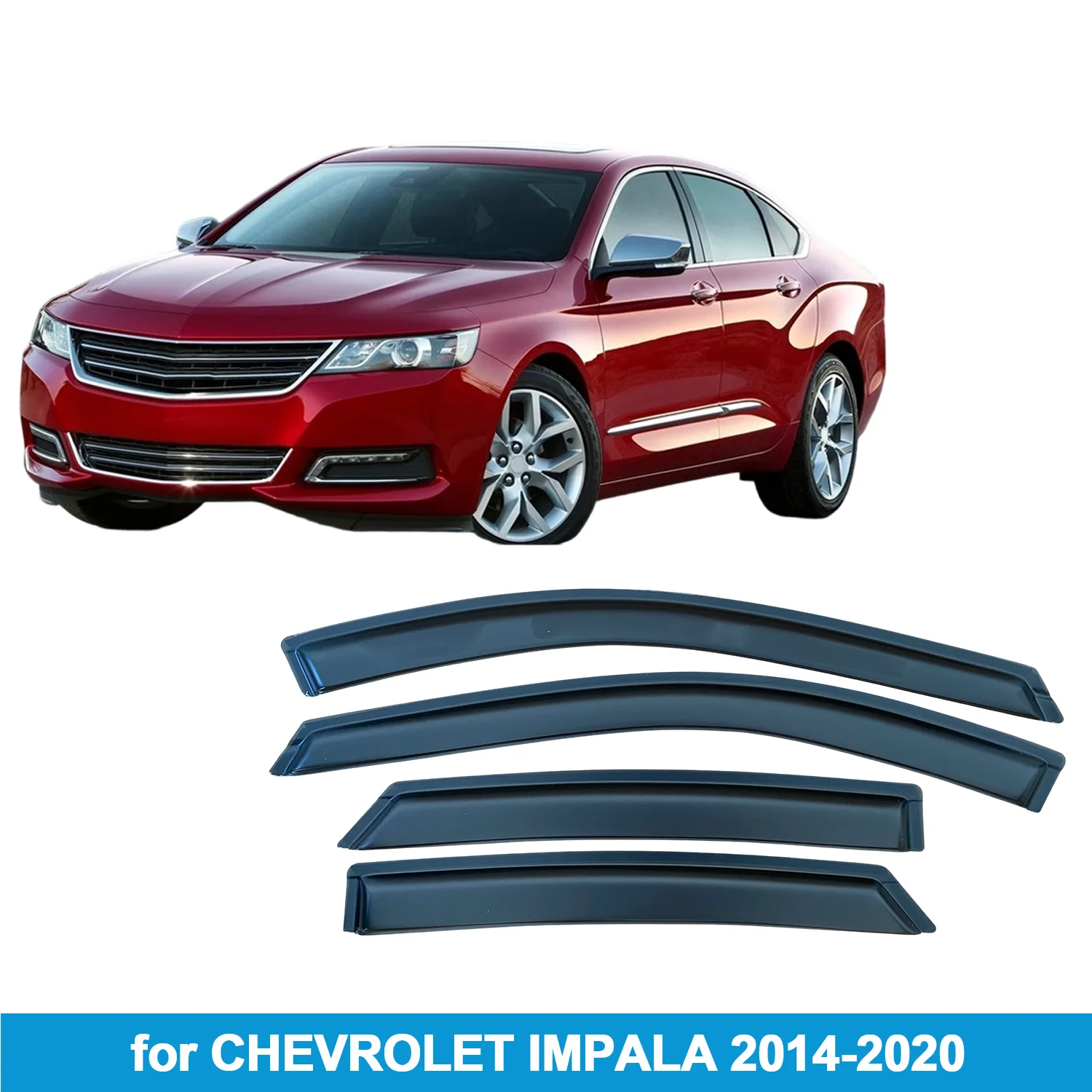 

Оконный козырек для CHEVROLET IMPALA 2014-2020, защита от дождя, боковой дефлектор, защита от атмосферных воздействий, лента для наружного крепления