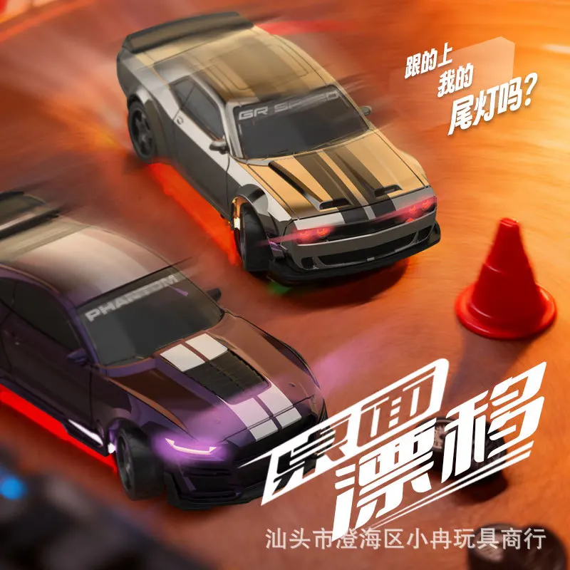 1:43 Mini RC Desktop Drift Car 2.4G High Speed 4WD Full Proportional Gyro LED Lights Racing Model Wholesale In Stock