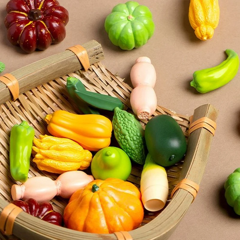 ミニチュア模造野菜マイクロ風景装飾品置物家の装飾のための部屋の装飾 DIY ドールハウスアクセサリー