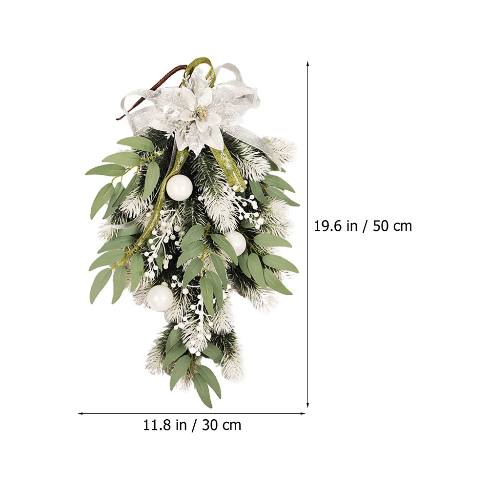 

Christmas Wreath Artificial Hanging Xmas Decoration Front Door Garland Decorative Christmas Home Party Supplies