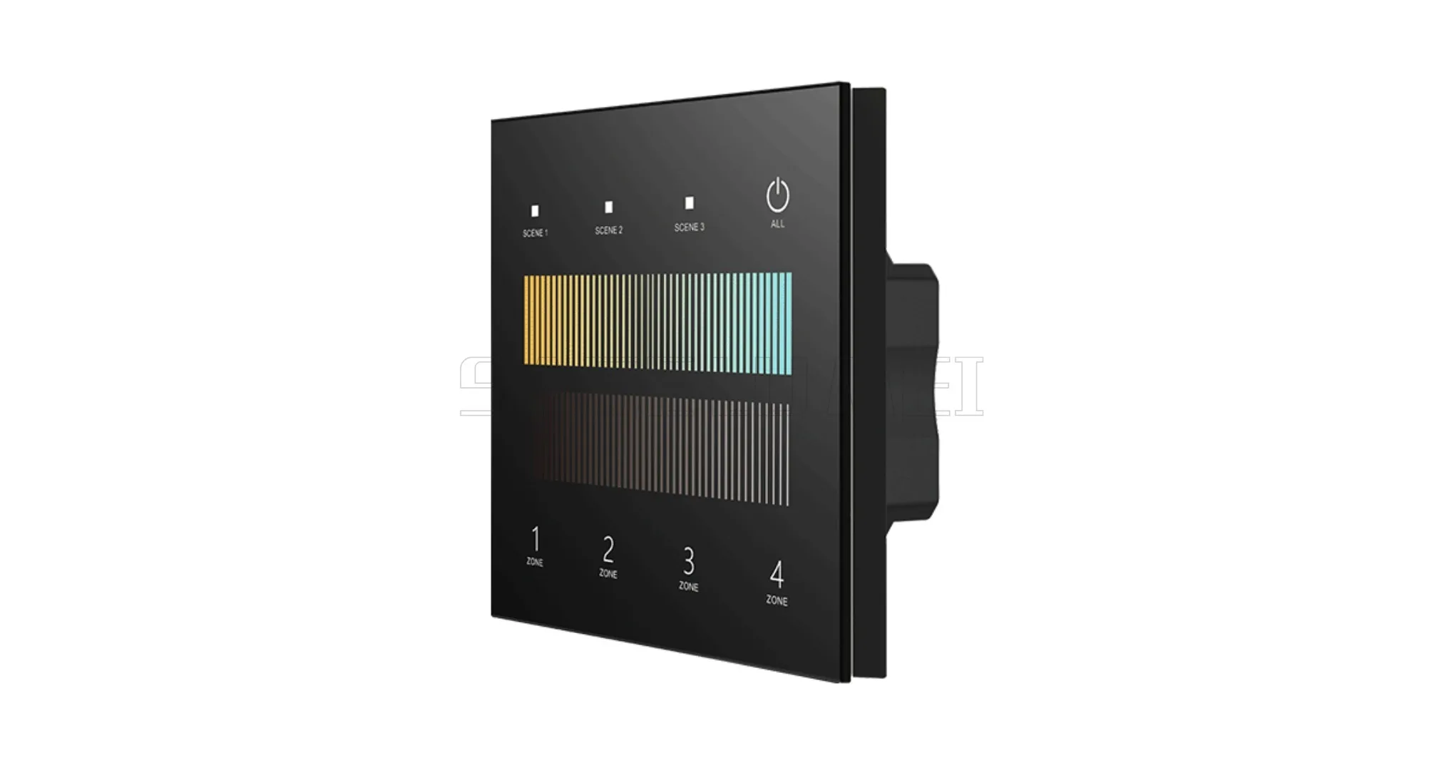 TD1/D2/D3/D4/D5-4S Touch Panel 4 Zone 1-5 color DALl master support DT6 dimming,DT8-TC color temperature,DT8-RGB or DT8-RGBW RF