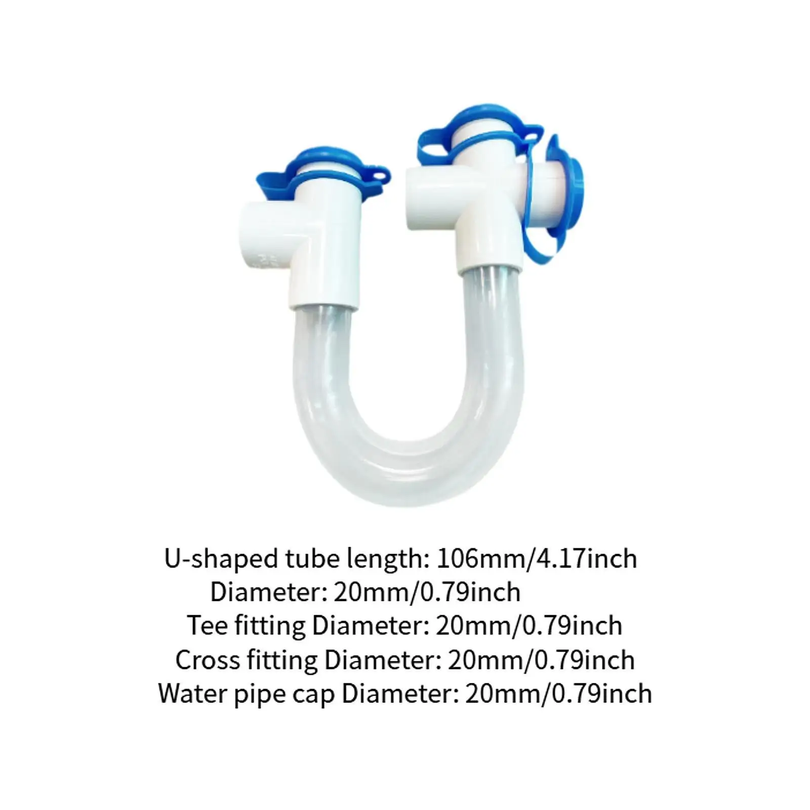 응축수 트랩은 효과적으로 응축수를 배수하기 위해 3/4인치를 대체합니다.