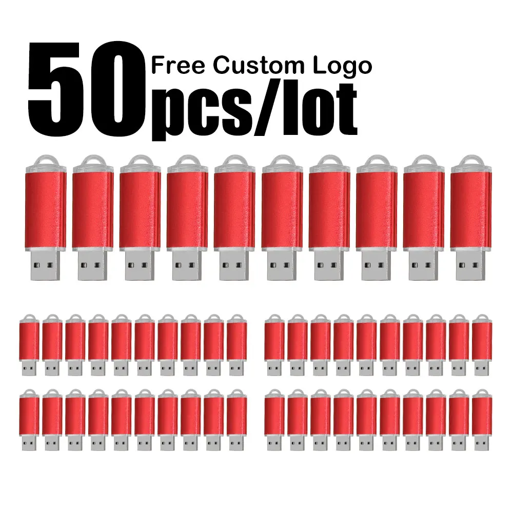 

50 шт. Бесплатный индивидуальный логотип USB 2.0 Высокоскоростной USB-накопитель 2.0 memoria stick Флэш-накопитель 4 ГБ 8 ГБ 16 ГБ 32 ГБ 64 ГБ 128 МБ