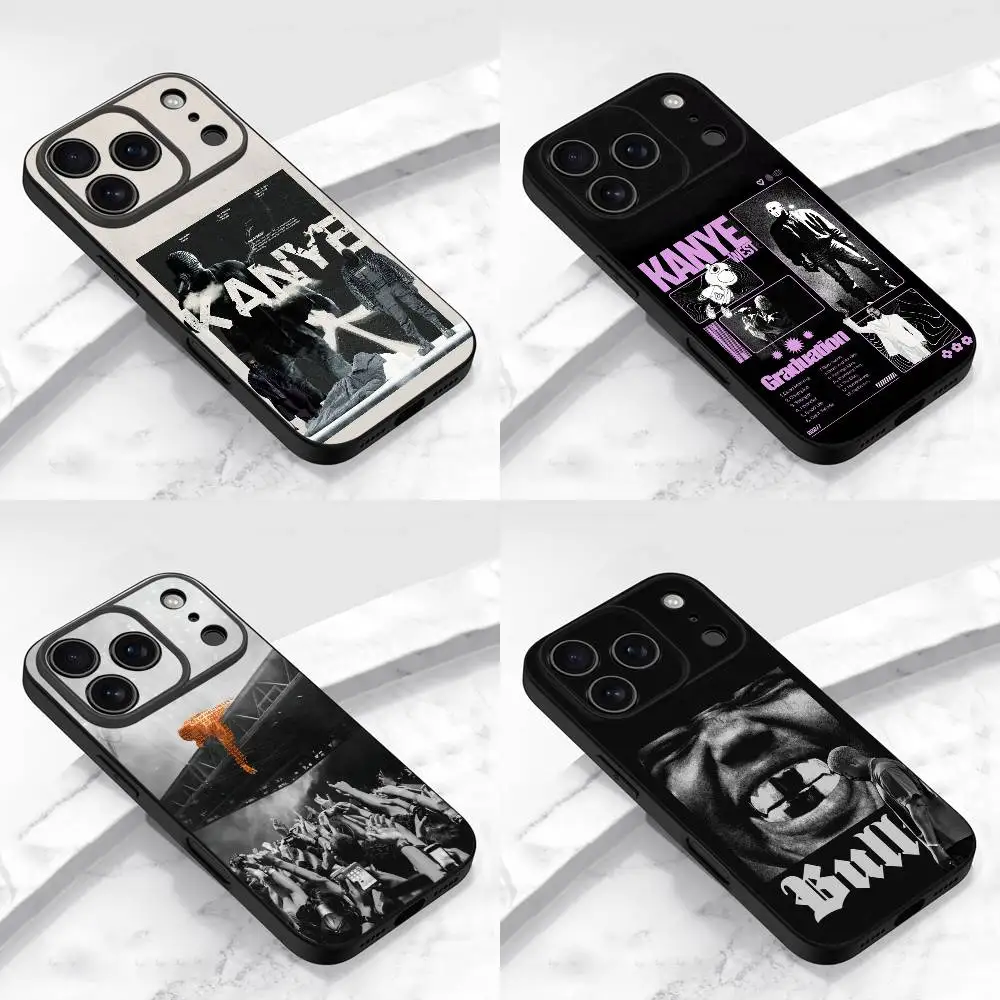

K-Kanye West Bully Phone Case For iPhone 17,16,15,14,13,12,11,Pro,Max,Plus,E,Air,Mini Protective Black Cover