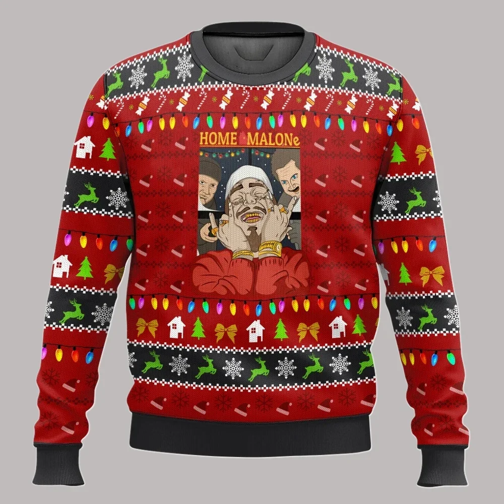 

Merry Christmas in autumn and winter. Ugly Christmas cartoon animation of women, men, long-sleeved tops and sweatshirts