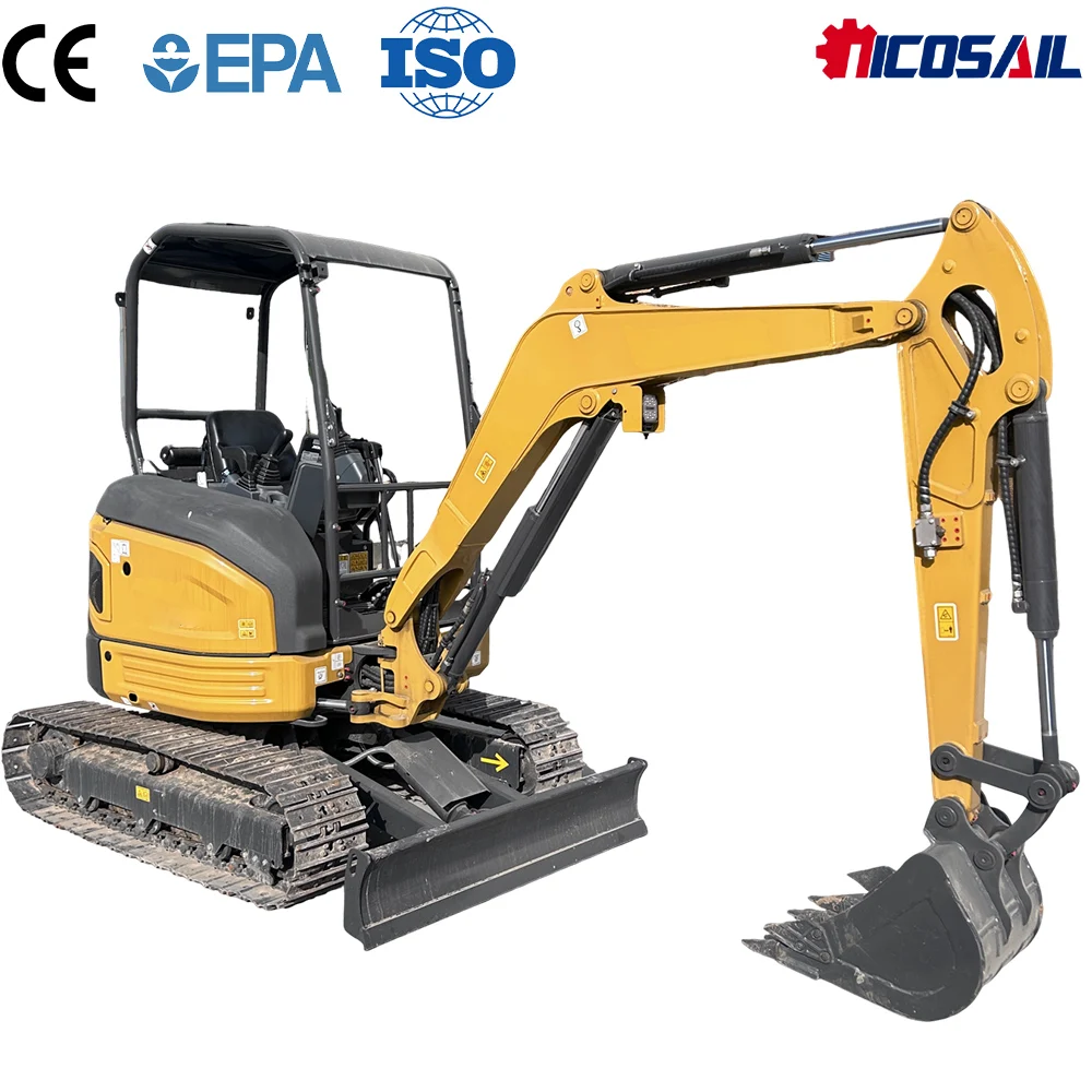 

CE Approved 3t Mini Excavator Euro 5 Compact Small Excavator Hydraulic Digger for Agricultural Construction Household Use