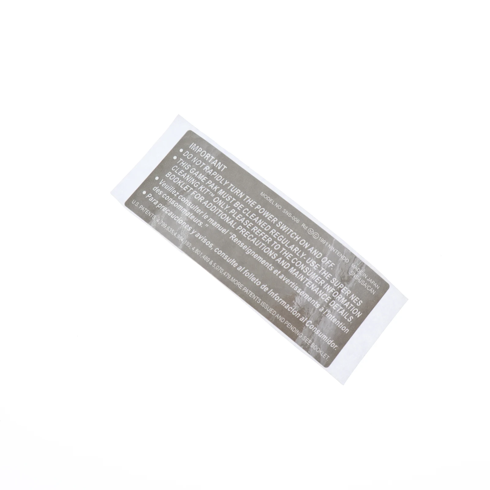 2/5/10 قطعة ملصقات بطاقة الألعاب النسخة الأمريكية لملصق ملصق SNES