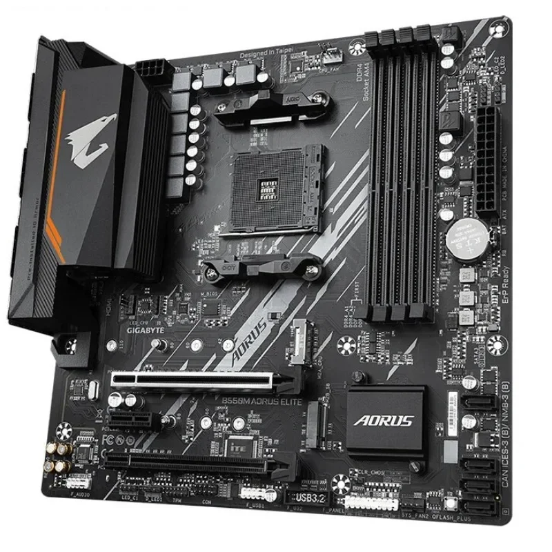 GIGABYTE New B550M AORUS ELITE Motherboard Micro-ATX Socket AM4 For Ryzen 5000 4000 3000 Series CPU Dual Channel DDR4 SATA3 M.2