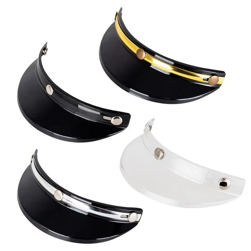 Motorcycle Sun Visor UV Protection Helmets Sun Visor Helmets Shield Retro Open Face Flip Up Down Shield Visor Modified Parts