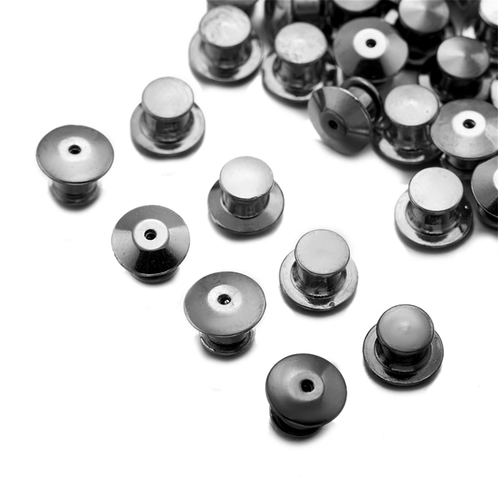 10/30/50pcs Metal Locking Pin Back Keeper Clasp For DIY Backing Brooch Jewelry Findings Accessories Making Supplies Crafts Parts