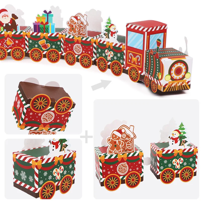 24PCS Creative Train Design Christmas Box Christmas Advent Calendar Candy Gift Box Navidad Natal New Year Gifts