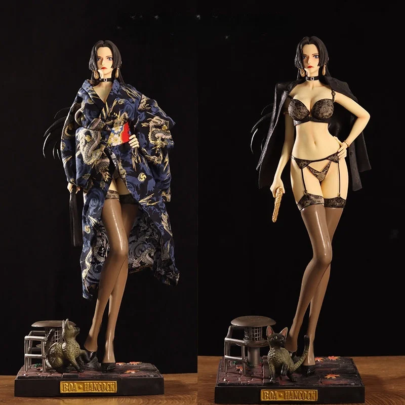 

Фигурка аниме One Piece Боя Хэнкок в кимоно, 46 см (18,11 дюйма), ПВХ статуэтка, модель для взрослых, сексуальная девушка, со сменной одеждой, коллекционная игрушка