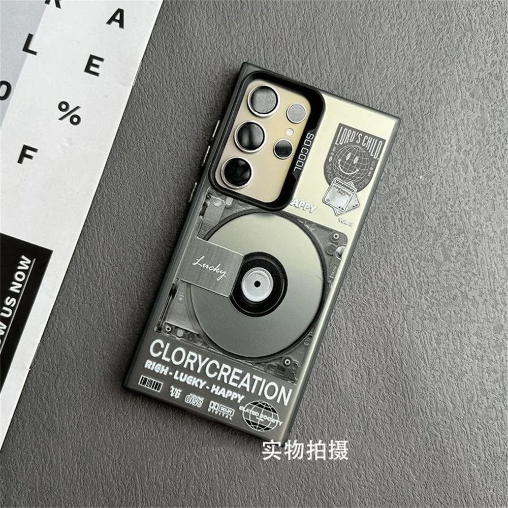 Premium Creative Electroplate Silver Phone Case For Samsung S25 Plus S24 Ultra S23 S22 S21 S20 S24FE S23FE S21FE Note20 Cover