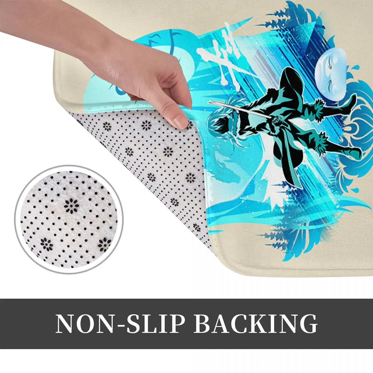 لقد حصلت على تجسدت كسابق أنيمي عدم الانزلاق ممسحة الكلمة حصيرة المياه النفط برهان السجاد البساط لمدخل المطبخ المنزل مسند القدم الحصير