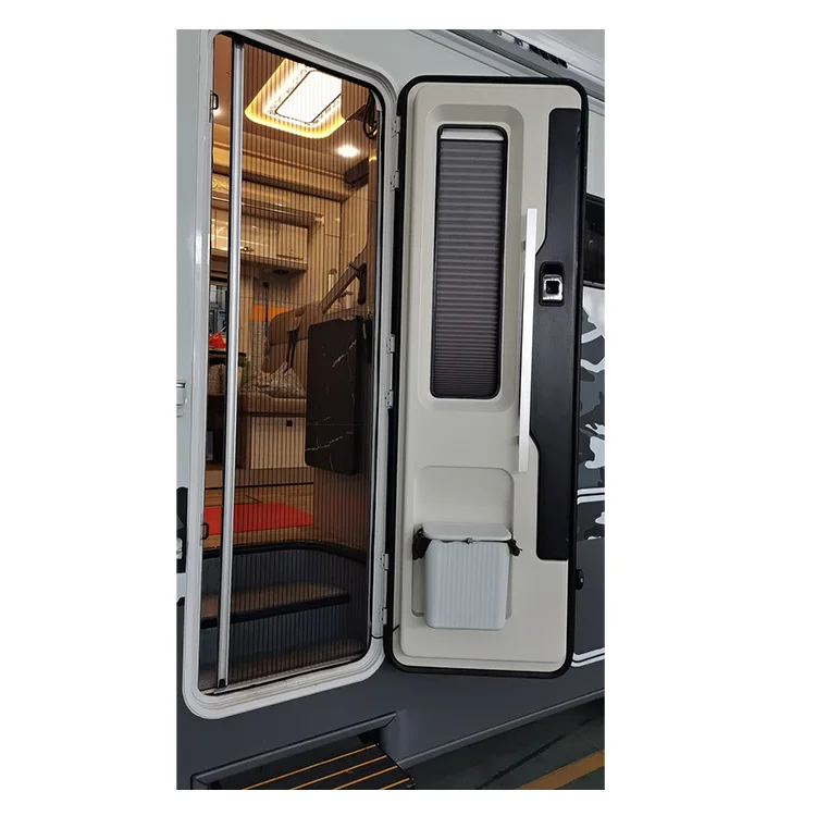 Porte RV de Style européen en alliage d'aluminium, 600x1900mm, haute qualité, porte d'entrée de Camping et de caravane avec fenêtres de voiture, vente en gros