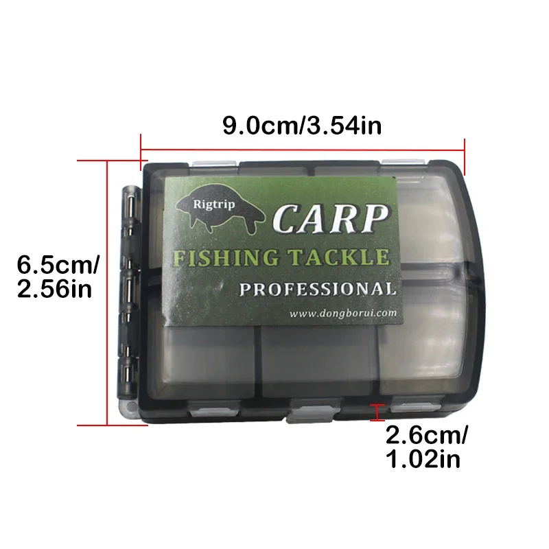 Fishing Tackle Box 8 Compartments Fishing Lure Soft Bait Hook Storage Case Distachable  Carp Fishing Tools Accessories