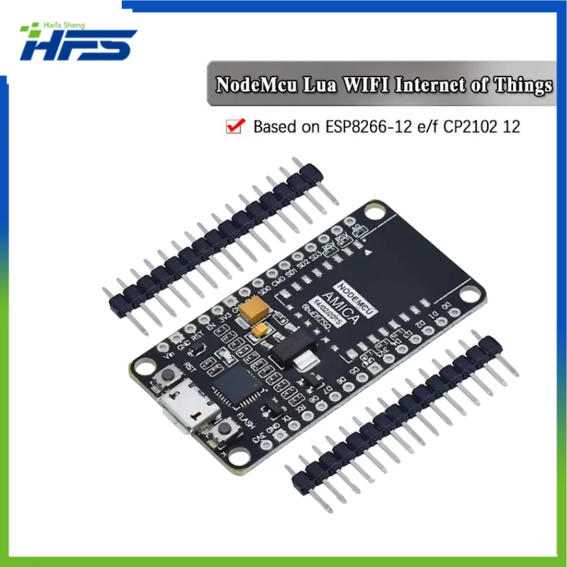 

NodeMCU Compatible Development Board for Arduino, Internet of Things Adapter Plate, Baseplate, WiFi, ESP8266, ESP-12F, ESP-12, C