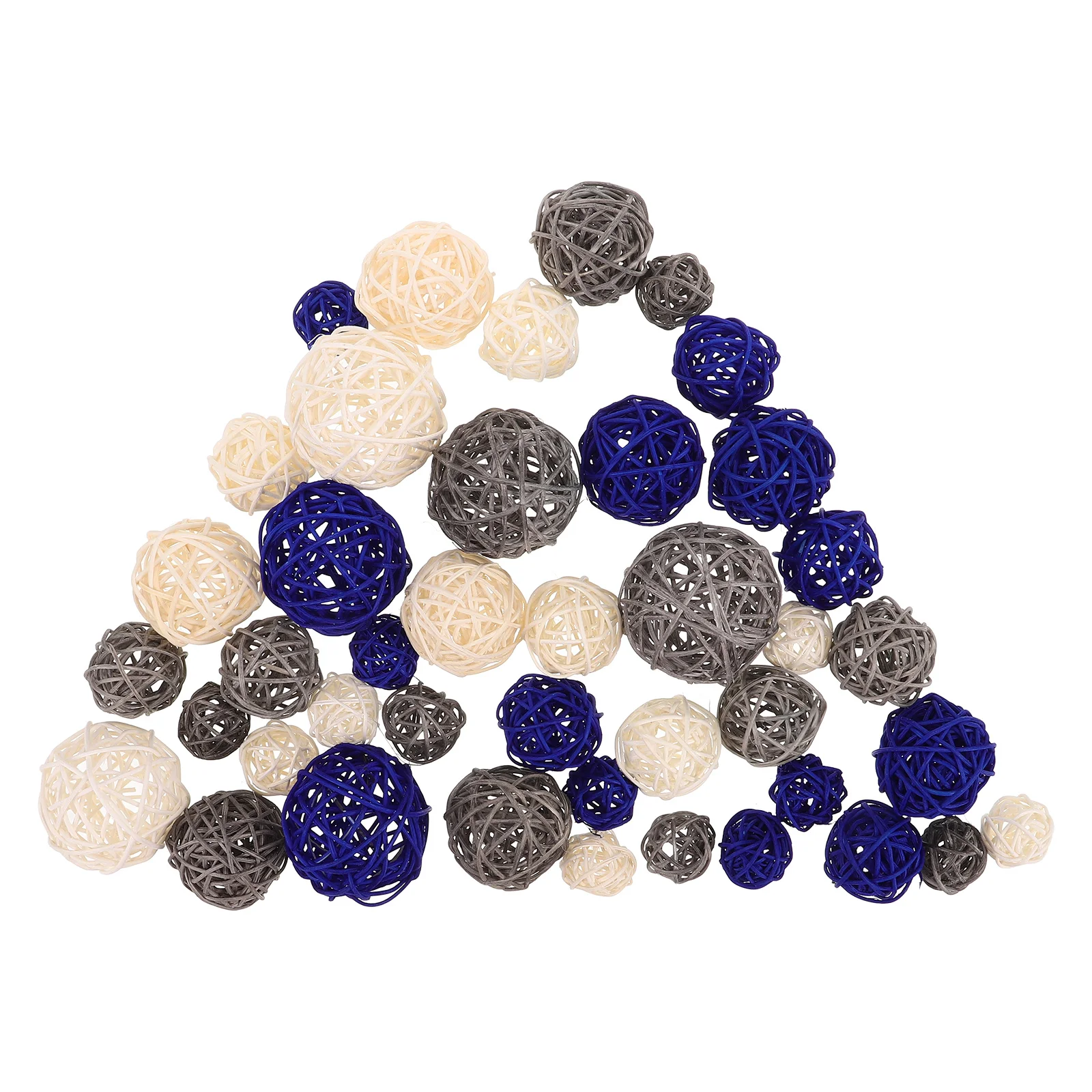 

42Pcs Rattan Balls Decorative Vase Fillers DIY Craft Supplies Home Kindergarten Classroom Party Centerpiece Bird Ball Toys