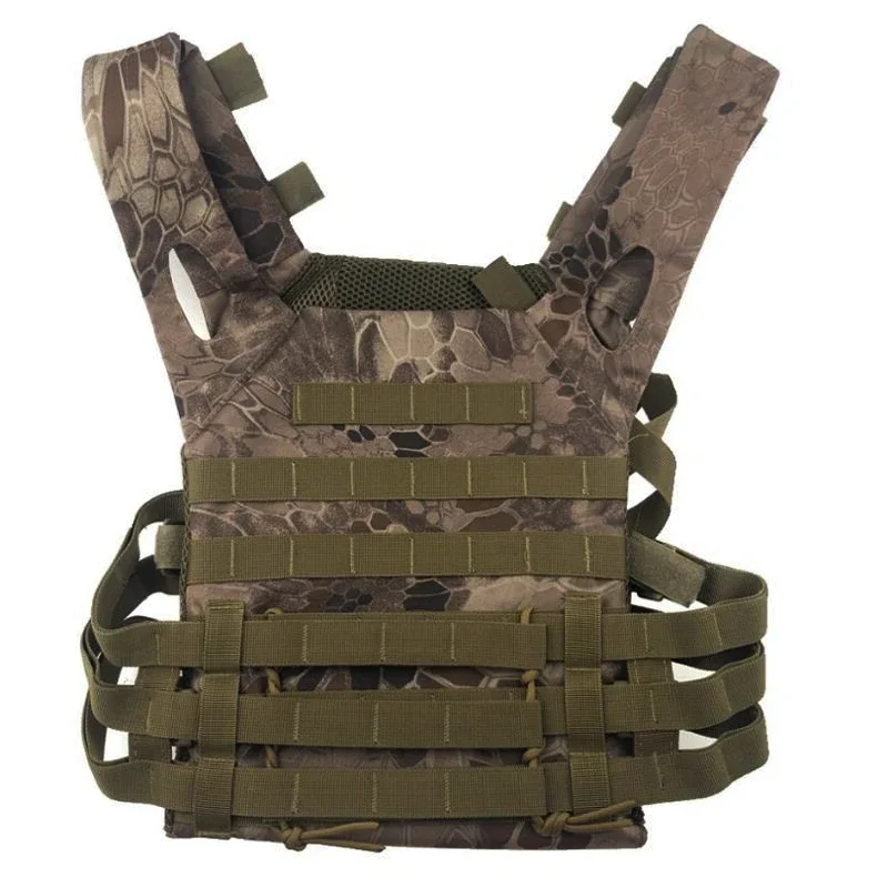 Sprzedaż hurtowa wojskowa zielona kamizelka bojowa taktyczna JPC Outdoor Hunting Wargame Paintball kamizelka płyta ochronna nosiciel Airsoft Vest