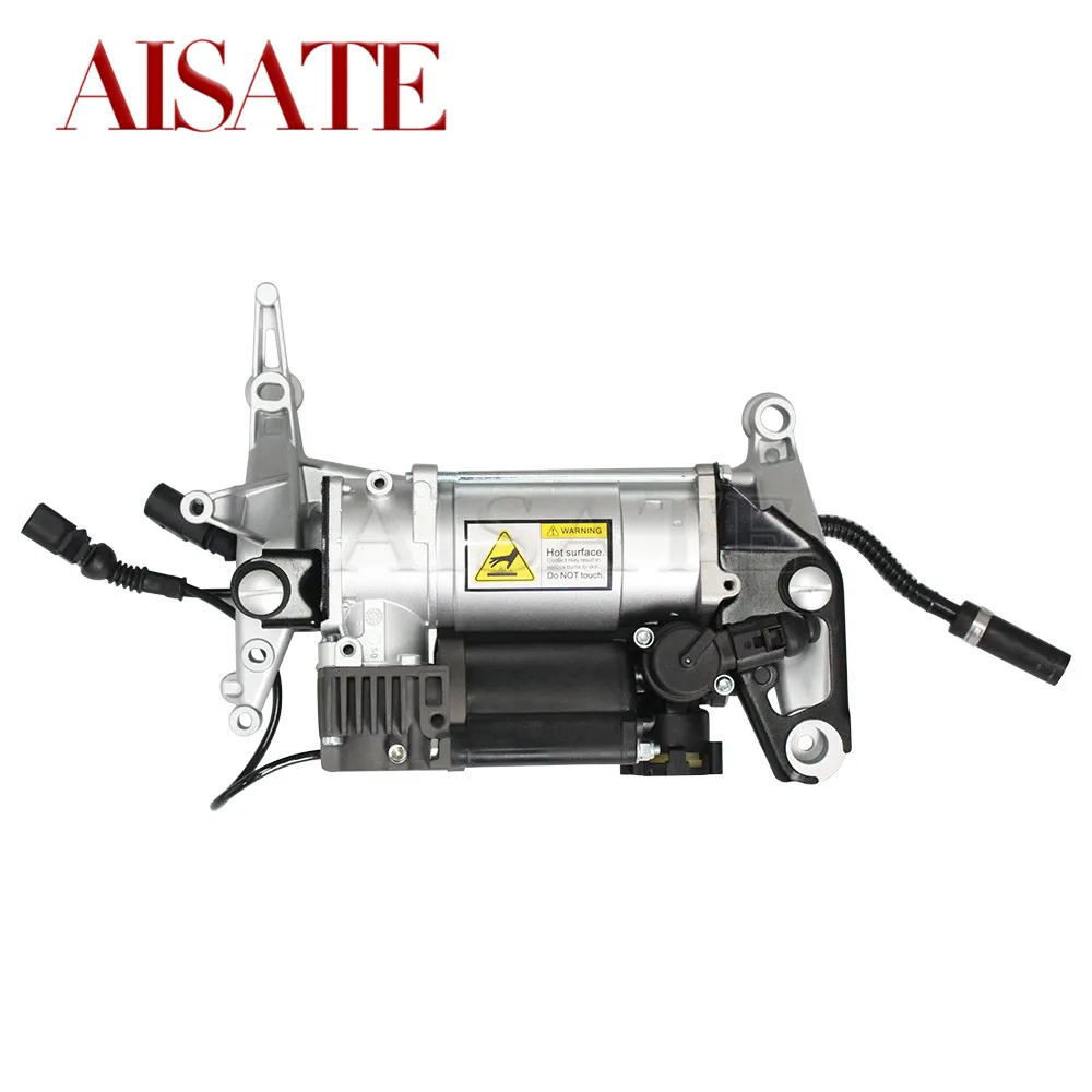 Air Suspension Compressor Pump With Bracket + Air Pipe For Audi Q7 7L8616006A 7L8616006C 7L8616006D