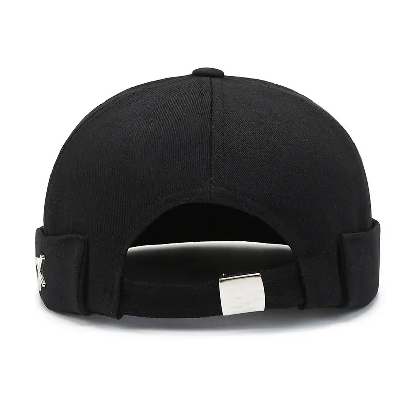 Grapevine Hat - Korean Style Streetwear, Unique Without Brim, Sailor-style Owner's Hat, X-shaped Label Hat