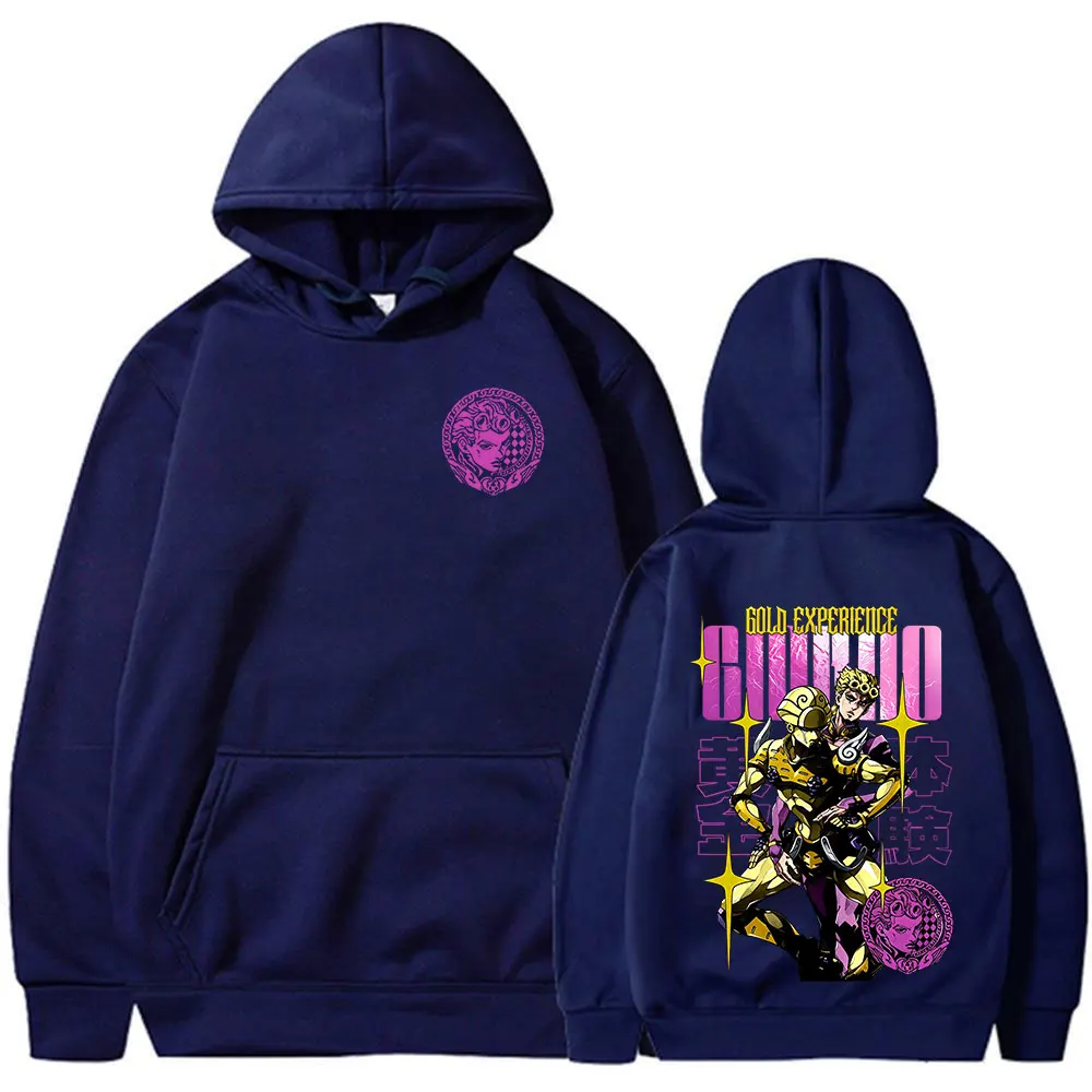 Anime Jojo Bizarre Adventure Giorno Giovanna Gold Experience Hoodies Men Women Clothing Fashion Pullover Long Sleeves Sweatshirt
