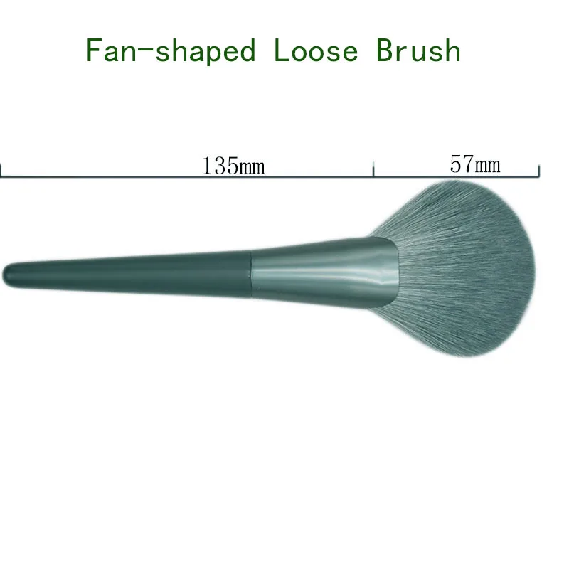 Set di pennelli per trucco per fondotinta in polvere singola morbida portatile personalizzato, tutti i tipi di pennelli, inclusi pennello per fard, correttore, legno
