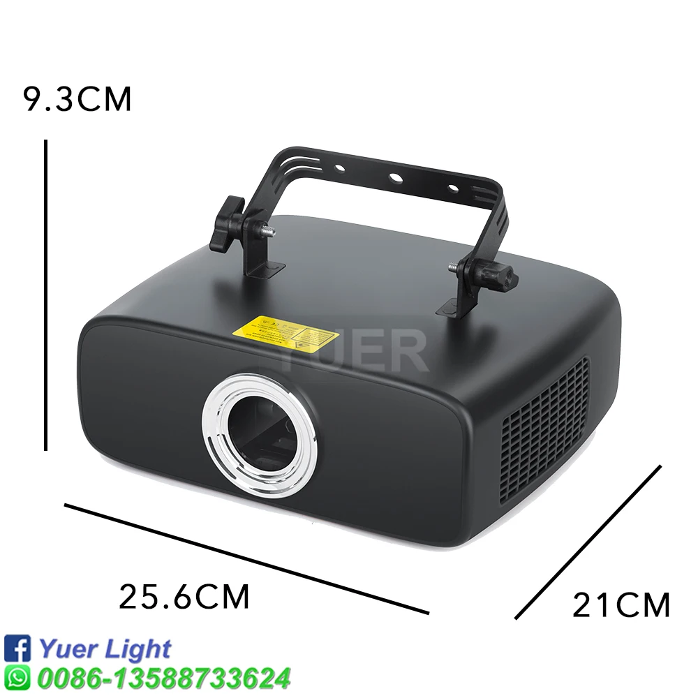 YUER 4W RGB Animation Scanner Laser Light Projector DJ Disco Stage Beam Light Effect Bar Party Dance Wedding Xmas Birthday Show