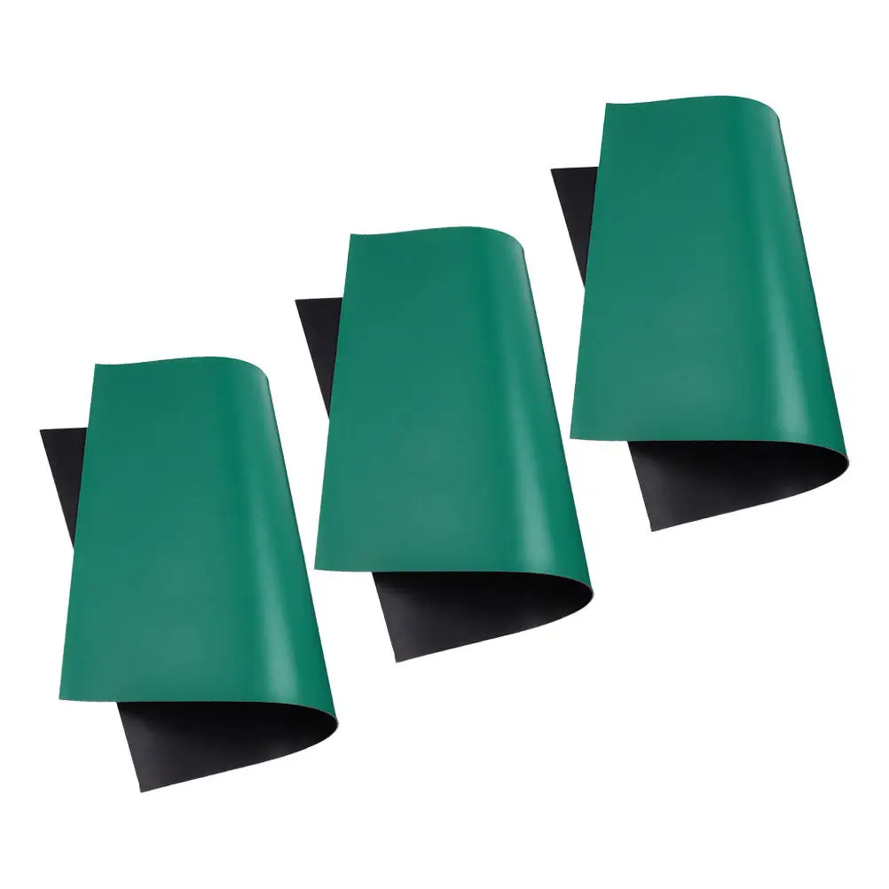 

Набор из 3 антистатических ковриков для электроники, 30x40 см, термостойкие резиновые подкладки для пайки, ремонтные коврики для верстака, защита стола с заземлением