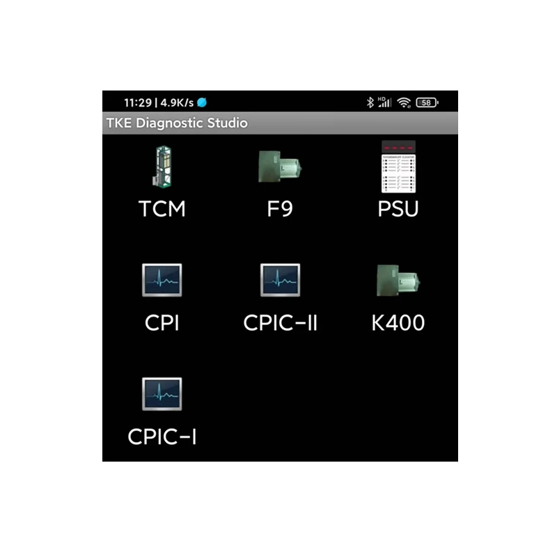 أداة تصحيح التطبيق الحديثة TCM CPI K400 لأجزاء محرك التيار المتردد للركاب والمصاعد السكنية