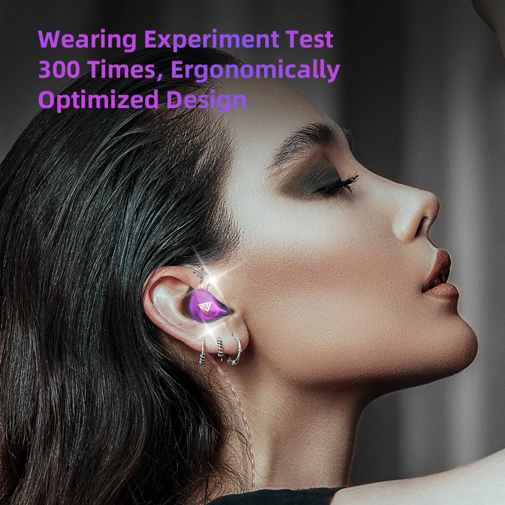 QKZ AK6 PLUS HiFi Earphone Noise Cancelling Headset Music Monitor Sport Earbuds In Ear Dynamic Wired Headphones with Microphone