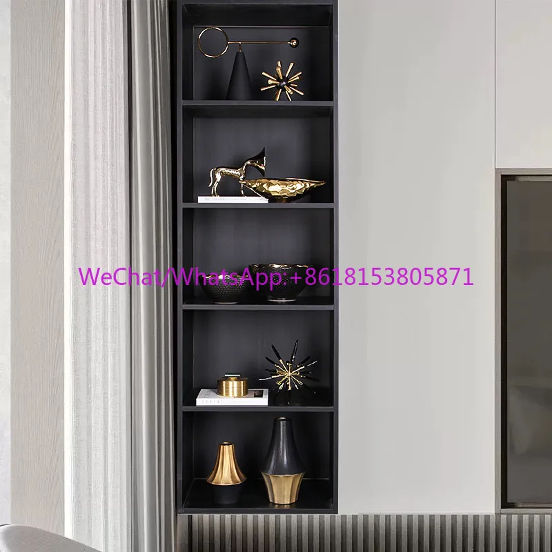 Light luxury TV niche dining side cabinet premium combination villa hotel living room cabinet soft decoration ornament