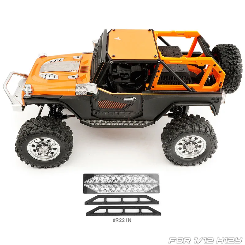 Inner Lining Wheel Cover Mudguard Fender Side Bar Side Step for 1/12 RC Crawler Car Traxxas Megasin MJX H12Y DIY Upgrade Parts