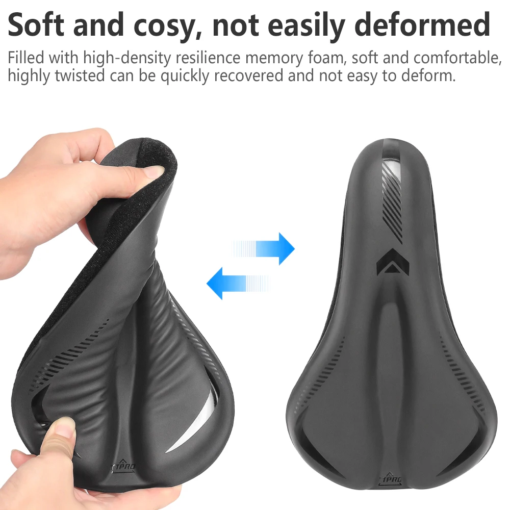 TTPRO-funda de silicona para asiento de bicicleta de montaña, transpirable, impermeable, cojín para sillín de absorción, accesorios para ciclismo