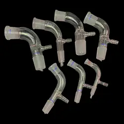 #10 #12 #14 #19 #24 #29 Joints GG-17 Glass Vacuum Receiver Adapter 105 Bend
