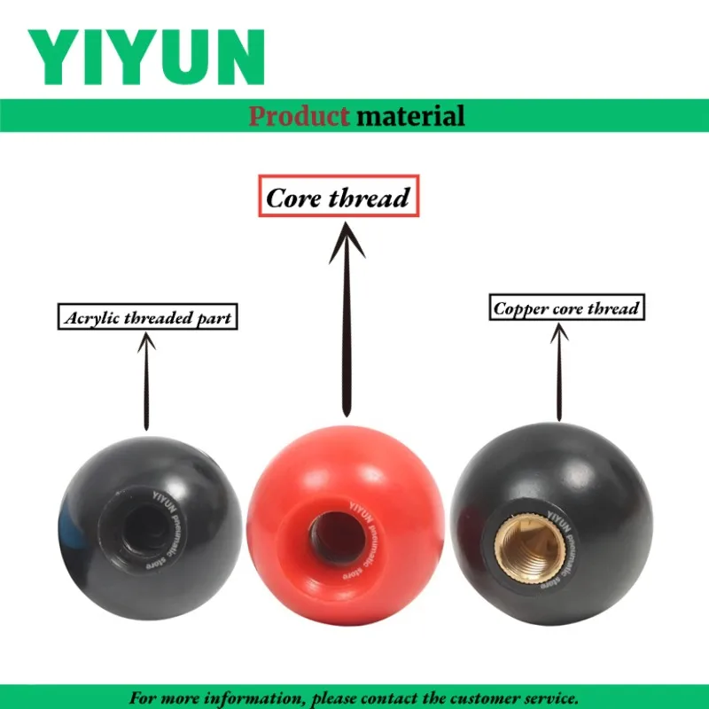 

Акриловые ручки-шары с акриловым сердечником, черные, красные, M8X30, M10X30, M10X35, M12X40, M16X50, M8X40, M10X32, M10X50, M12X40, M12X60