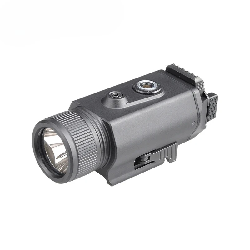 LED Flashlight 2400LM White Light and Laser Combo Police Tactical Accessories 20mm Mount Standard for Hunting